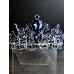 Стилна кристална корона за официални събития в кралско синьо- Sapphire Dreams
